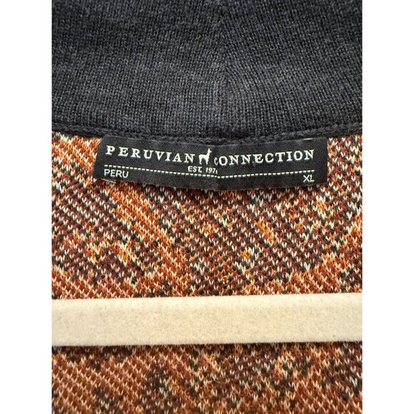 Peruvian Connection Long Sleeveless Duster Sweater XL Patterned Luxury Modern - Picture 3 of 7